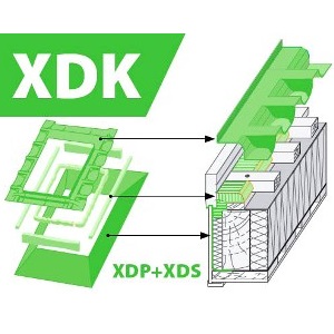 Fakro XDK - комплект окладов гидро-пароизоляционный