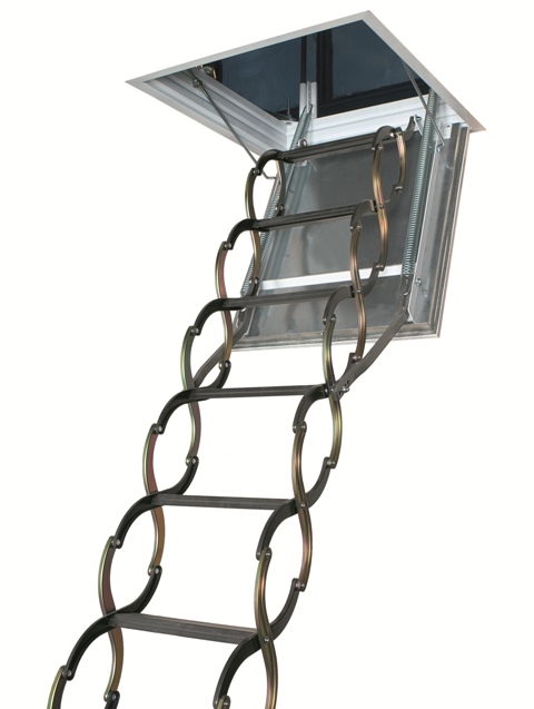 Металлическая огнестойкая чердачная лестница FAKRO LSF Smart