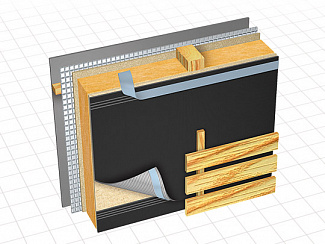 Диффузионная плёнка  для вентилируемого фасада DELTA-FASSADE S PLUS / DELTA-FASSADE S 