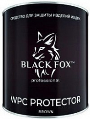 Масло Black Fox Protector для террасной доски ДПК Цвет темно-коричневый